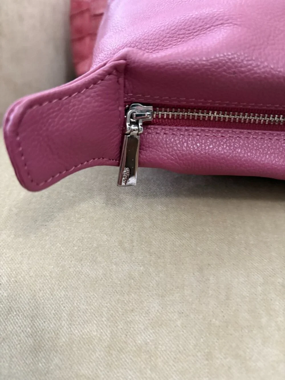 Auth RIVER Brand Genuine Caiman Crocodile Pink Rose Satchel Bag....GORGEOUS!!!